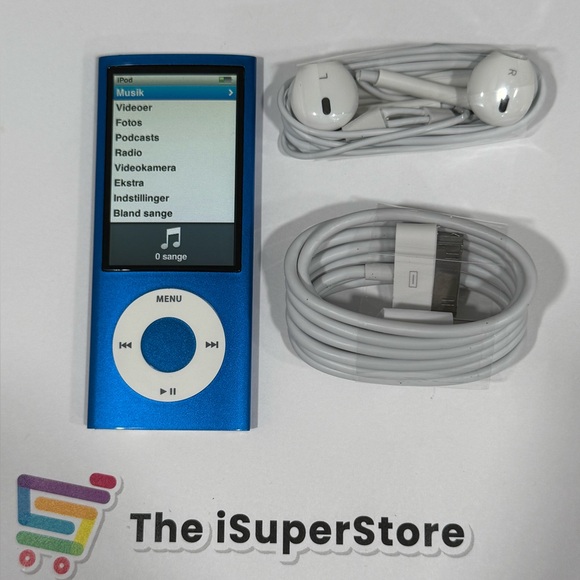 Refurbished Apple iPod Nano 5th Gen 8GB Blue - Like New - 1 YR Warranty! - Picture 1 of 4